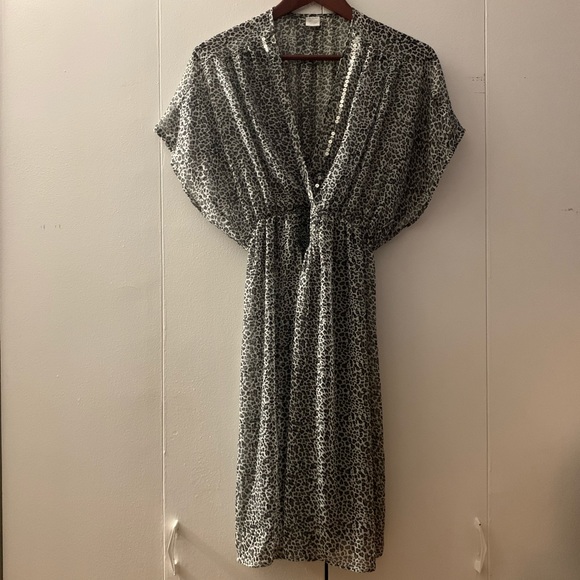 Leopard Swim Coverup, Size Large - Picture 1 of 5